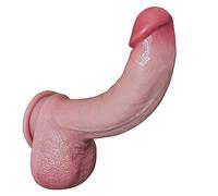 Dildo Lungo e Spesso per la Stimolazione del Punto G, Enorme Pene Realistico con Ventosa per un Gioco Senza Mani, Perfetti Giocattoli Sessuali per Adulti in Silicone per Donne e Uomini (Prince)