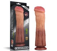LoveToy Dual Layered Platinum Silicone 12" Cock