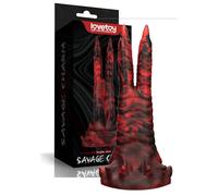 Dildo monster realistico con vibrazione ricaricabile in silicone fallo doppio