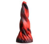 Baci Infernali di Creature Cocks - dildo in silicone contorto - 19cm (rosso)
