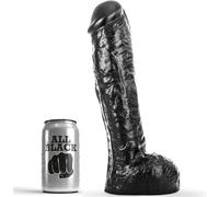 Dildo Nero Ultra Realistico di 23 cm - All Black