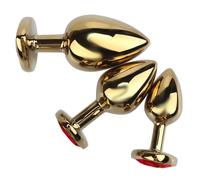 dildo ORO Plug anale metallo pietra cuore anal butt sadomaso heart gold but sex