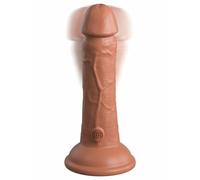 KING COCK - ELITE DILDO REALISTICO VIBRANTE E SILICONE 15.2 CM CARAMEL