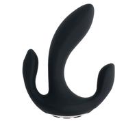 Playboy Triple Threat Stimulator Vibrator Argento