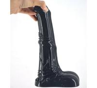 dildo poni realistico pene cavallo 25 x 5 cm fisting sadomaso bondage NERO