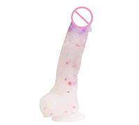 dildo realistico 14-25cm Dildo Realistico Dildo Ventose Giocattolo adulto del sesso Pene curvo Dick per uomini Giocattoli che spingono dildo (16 cm)