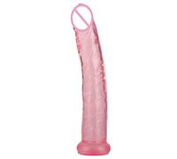 dildo realistico 17/2.5cm Dildo Sex Toys Strapon lesbico Pene realistico Giocattolo anale per donne Masturbazione adulta(Rosa)