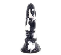 dildo realistico 22/19/5CM Animale Tentacoli Dildo Ventosa Anale Butt Plug Giocattolo Del Sesso Colorato Per Donne Uomini Giocattoli per Adulti Dildo Spesso (Nero)