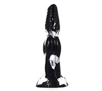dildo realistico 25/22/5cm Dildo Colorato Silicone Realistico Pene Anale Plug BDSM Gioco per adulti Butt Dildo (Nero)
