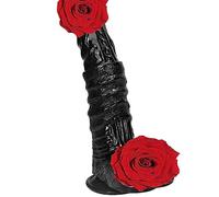 dildo realistico 25CM Dildo Nero Realistico Animale Pene Masturbatori Giocattolo del sesso per donne Lesbiche Uomini adulti (JO220713-1-A)