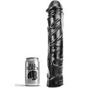 ALL BLACK - DILDO GIGANTE CON PUGNO MORBIDO 32 CM