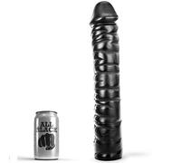 Dildo nero realistico maxi fallo vaginale anale all black plug sex toy