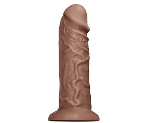 Dildo realistico Chubby - 26,5 cm - marrone, grande, flessibile