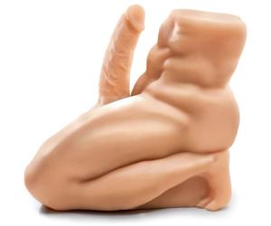 Dildo realistico con busto inginocchiato, Larghezza 410 mm, Lunghezza 410 mm, Profondità 410 mm, Dipartimento Couple, Colore Nude