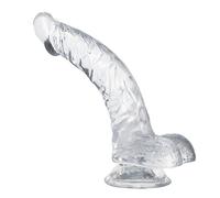 Dildo Realistico con Forte Ventosa Dildo Giganti Uomini Donne Giocattoli Sessuali Pene in Silicone Replica Dildo Anale Plug per Coppie Giocattoli Sessuali per Adulti (Lunghezza: 24 cm, Ø max: 4 cm)