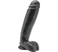Dildo Realistico con Sfere Get Real - PVC 25,5 cm Nero