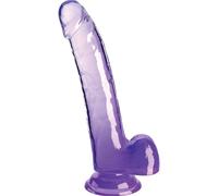 Dildo Realistico con Testicoli King Cock Clear - 20,3 cm Viola