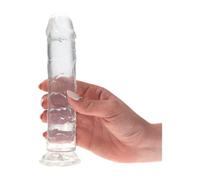 Dildo realistico con ventosa clear fallo piccolo in tpr morbido venature real