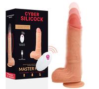 Dildo Realistico Cyber Silicock Master Huck Up & Down con Telecomando Carne