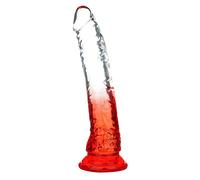 Dildo realistico da 21,8 cm in silicone trasparente con forte ventosa, per donne che giocano a mano libera, flessibile e morbido, per adulti e sesso del punto G, giocattoli per stimolazione vaginale e