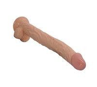 Dildo realistico extra lungo da 15 pollici, giocattolo sessuale for adulti, materiale sicuro for il corpo, pene enorme realistico con potente ventosa