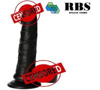 Dildo realistico fallo con ventosa morbido nero vaginale anale donna uomo pene