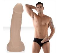 Dildo realistico fleshjack ryan driller 21 cm, Larghezza 100 mm, Lunghezza 255 mm, Profondità 100 mm, Dipartimento Couple, Colore Nude