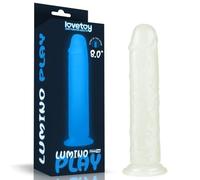 Dildo Realistico Fluorescente con Ventosa Finto pisello Vaginale Anale morbido