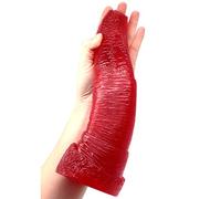 Dildo Realistico Grande Plug Anale Butt Plug Dildo Anale in Silicone con Ventosa Stimolazione della Prostata Massaggio vaginale Pene di Elefante Dong Flessibile Giocattolo Sessuale per Uomini Donne