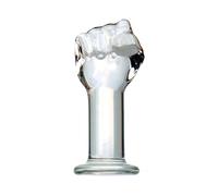 Dildo Realistico in Vetro Trasparente, S/M/L, Grande Dildo Anale con Pugno, Grande Dildo Anale in Cristallo, Dildo per Fisting, Ano/vagina, Masturbazione, Giocattoli Sessuali per Flirt, Trasparente