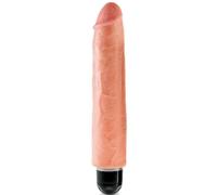 Dildo realistico king cock vibrante rigido a 25,4 cm carne, Larghezza 100 mm, Lunghezza 440 mm, Profondità 60 mm, Dipartimento Couple, Colore Nude