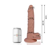 Dildo realistico mr intense 21 20,13 cm con ventosa, Lunghezza 300 mm, Larghezza 170 mm, Profondità 80 mm, Dipartimento Couple, Colore Nude
