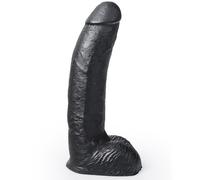 Dildo Realistico Nero Hung System George - 22 cm