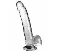 KING COCK CLEAR - DILDO CON TESTICOLI 20,3 CM TRASPARENTE