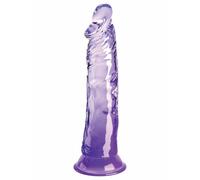King cock clear - pene realistico 19,7 cm viola