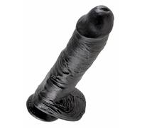 King Cock 10 Dildo con Testicoli (25 cm) - Nero