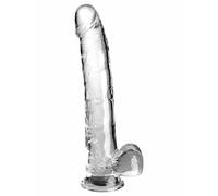 Pipedream King Cock Clear Cock with Balls 11" Transparent