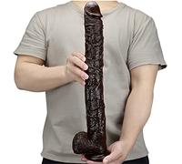 Dildo realistico Plug anale extra lungo Butt plug con ventosa Dilatatore ano grande Massaggiatore prostata vaginale Stimolatore del punto G Masturbazione in PVC Giocattolo sessuale per uomini