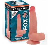 Dildo Realistico Rock Army Liquid Silicone Fox - 19 cm
