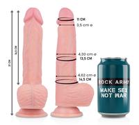 Dildo realistico Rockarmy in silicone 21 cm