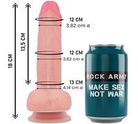 Dildo realistico Rockarmy Mustang in silicone 18 cm
