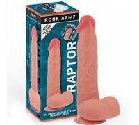 Dildo Realistico Rockarmy Silicone Liquido Raptor 24 Cm