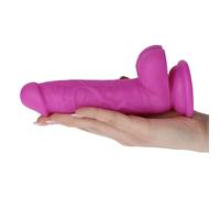Realistico dildo fallo Vaginale con testicoli ventosa in silicone rod Large purp