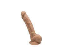 Dildo Realistico Silexd Caramel Beige