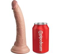 Dildo Realistico Silicone Dual Density King Cock Elite - 17,8 cm