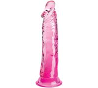 Dildo Realistico Traslucido King Cock Clear - 19,7 cm Rosa
