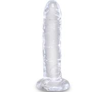 Dildo Realistico Trasparente King Cock Clear - 15.5 cm