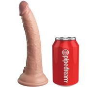 Dildo Realistico Vibrante con Telecomando King Cock Elite - 17,8 cm