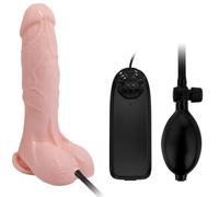 Dildo Realistico Vibrante Gonfiabile Baile - TPR, 18.8 cm