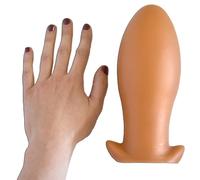 Dildo realistico XXL - Plug anale in silicone con ventosa, dildo anale e vaginale, giocattolo erotico per un piacere estremo, morbido, flessibile, facile da pulire